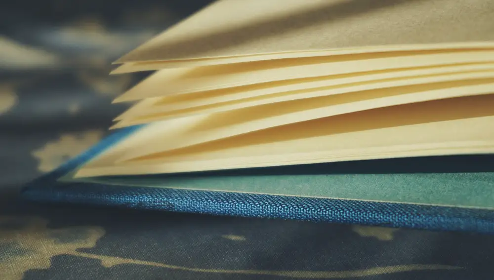 Las guardas de los libros suelen ser de un material y un color distinto al del resto del libro
