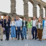 Mañueco y Feijóo con los candidatos del PP a las alcaldías de las grandes localidades de la Comunidad