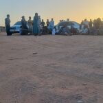 Un momento de las protestas