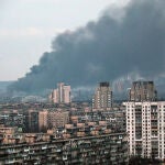 Ucrania.- Las defensas aéreas ucranianas derriban un dron ruso sobre Kiev
