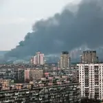 Ucrania.- Las defensas aéreas ucranianas derriban un dron ruso sobre Kiev