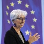 Frankfurt Am Main (Germany), 04/05/2023.- European Central Bank (ECB) President Christine Lagarde addresses a press conference following the meeting of the ECB Governing Council in Frankfurt am Main, Germany, 04 May 2023. (Alemania) 