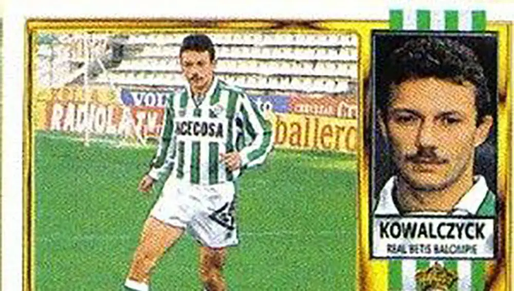 Un cromo del jugador bético