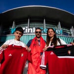 Lucas, David y Eva, en el WiZink Center