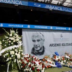 Capilla ardiente de Arsenio Iglesias, entrenador del Superdepor