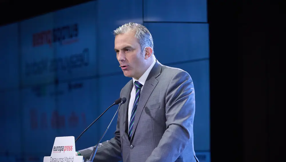 Javier Ortega Smith protagoniza un desayuno Madrid de Europa Press