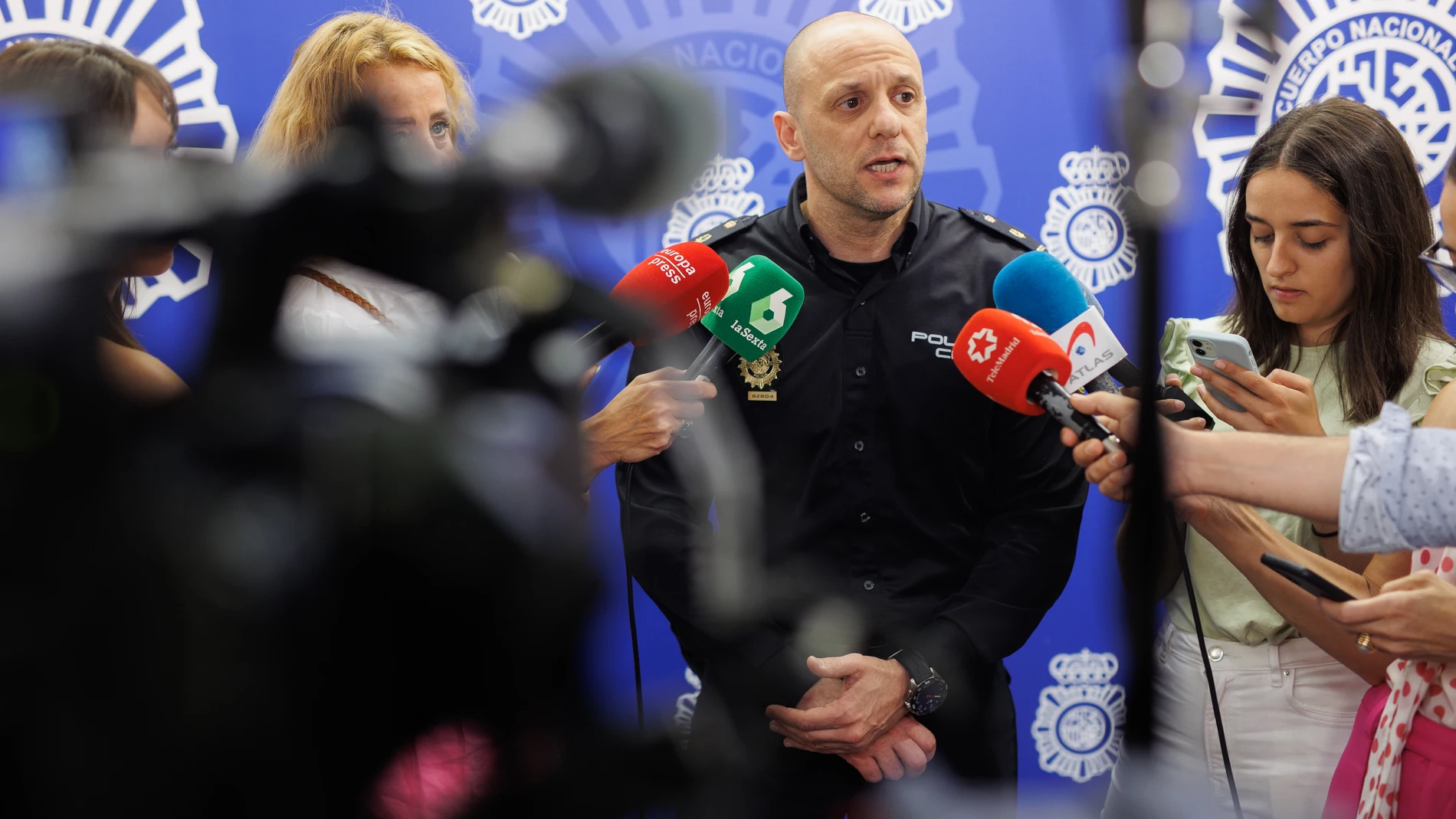 El inspector Alberto Pico, Jefe de Ciberdelincuencia de la Comisaria General de la Policía Judicial, ofrecía este martes 9 de mayo declaraciones sobre el golpe financiero a Los Trinitarios