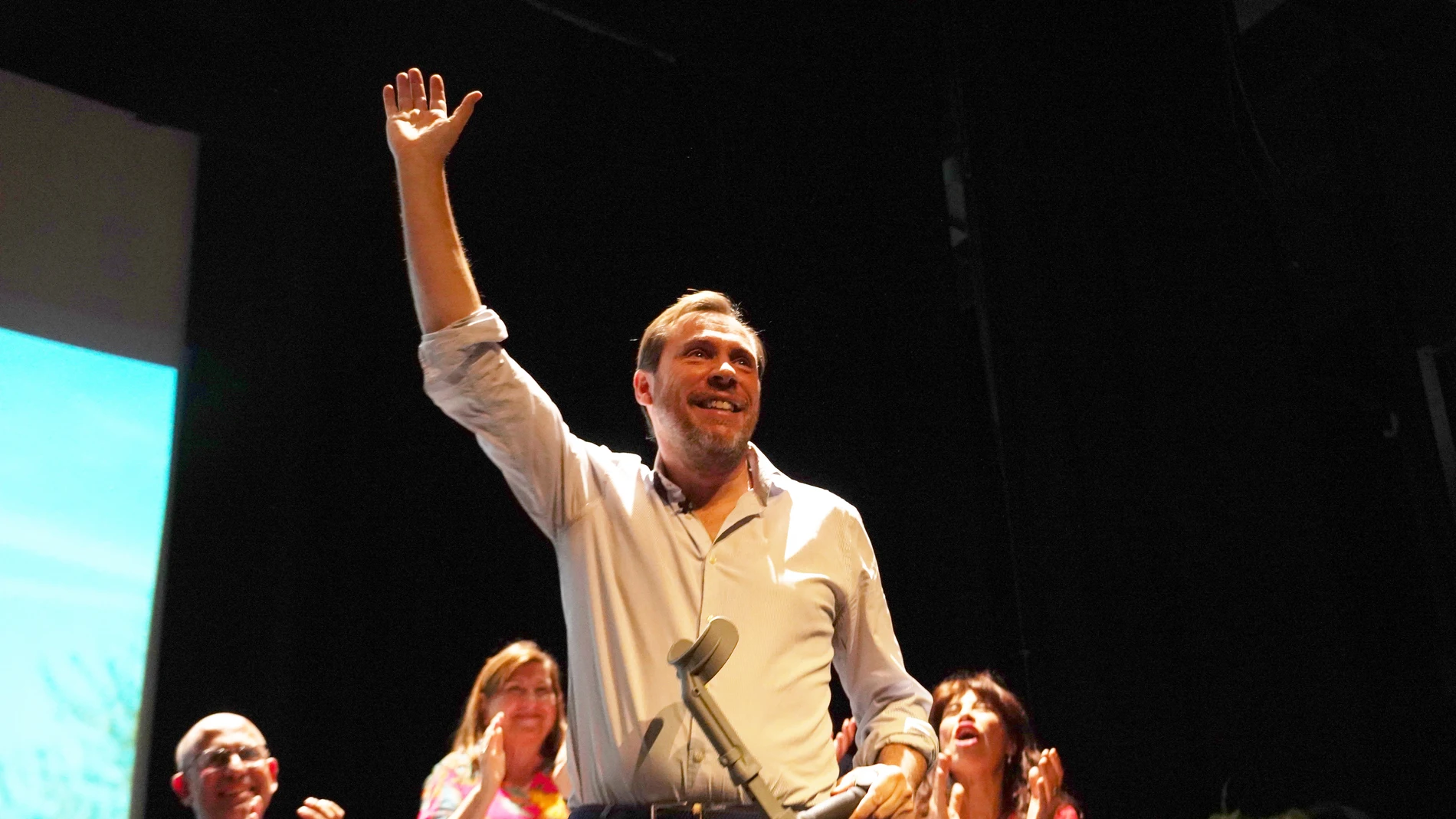 Óscar Puente durante el acto celebrado en Valladolid