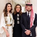 Rania de Jordania y el príncipe Hussein 