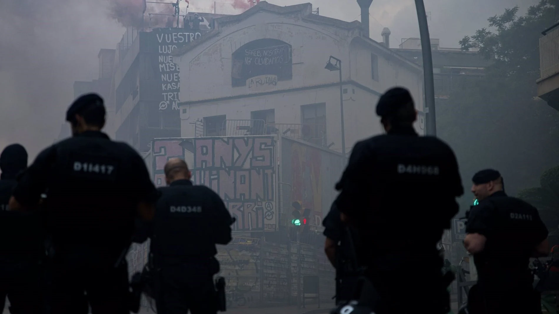 Dispositivo policial en la Bonanova