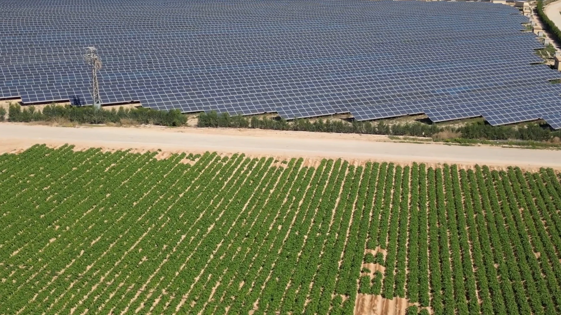Placas solares en el rural