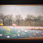 "Les flamants" (los flamencos), obra de Henri Rousseau
