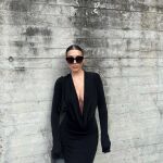Alba Díaz con su vestido sexy. 