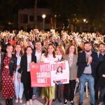 Sandra Gómez y su equipo de jóvenes aspirantes a concejales
