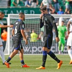 Koke y Morata, al final del partido en Elche
