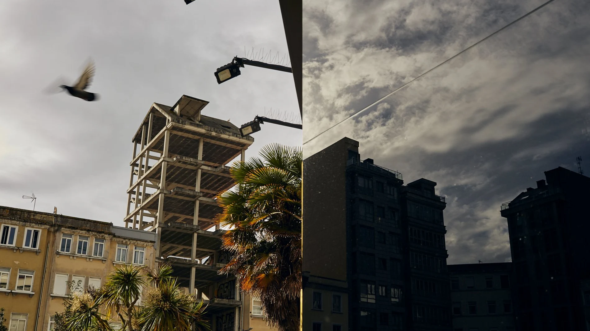Un edificio de viviendas en construcción en Orense (Galicia)