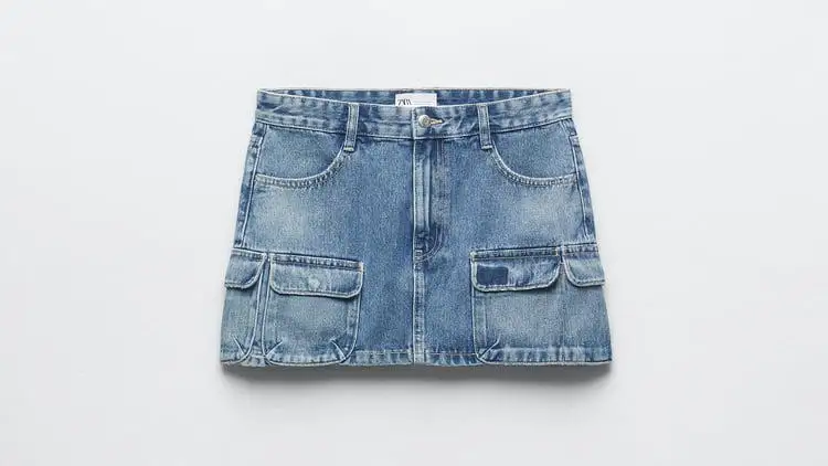 Falda cargo de Zara. 