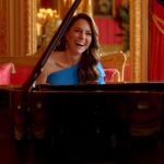 La princesa grabando el vídeo