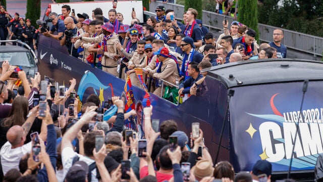 FC Barcelona celebrates La Liga Championship