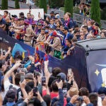 FC Barcelona celebrates La Liga Championship