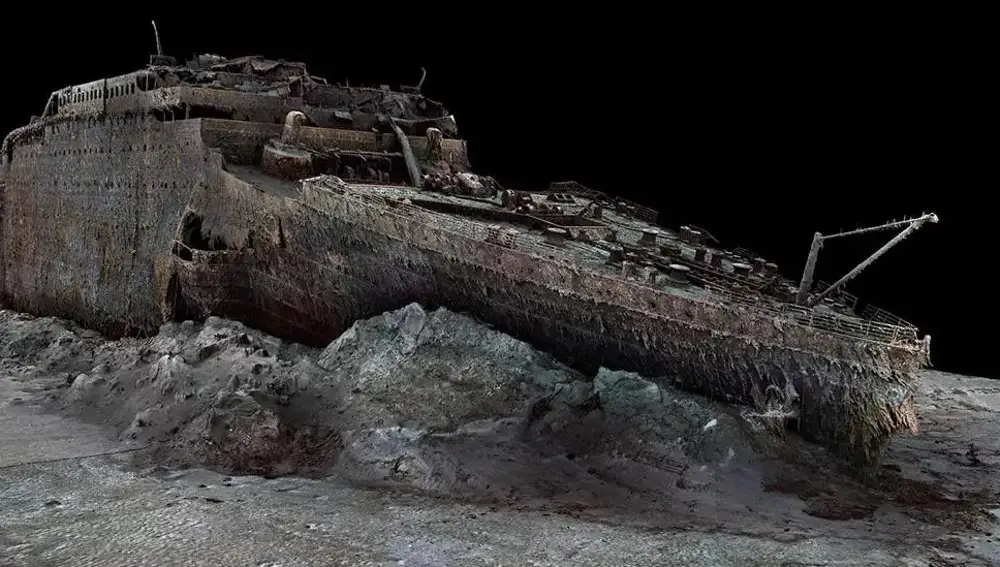 Imagen de los restos del Titanic