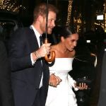 Prince Harry and Meghan Markle arriving at the Ripple of Hope Award in New York, NY on December 6, 2022.