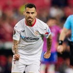 Suso celebra el gol del empate ante la Juve