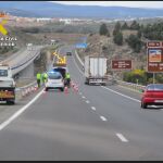 La Guardia Civil, en el lugar del accidente