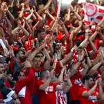 Los aficionados del Olympiacos, mayoría en Berlín