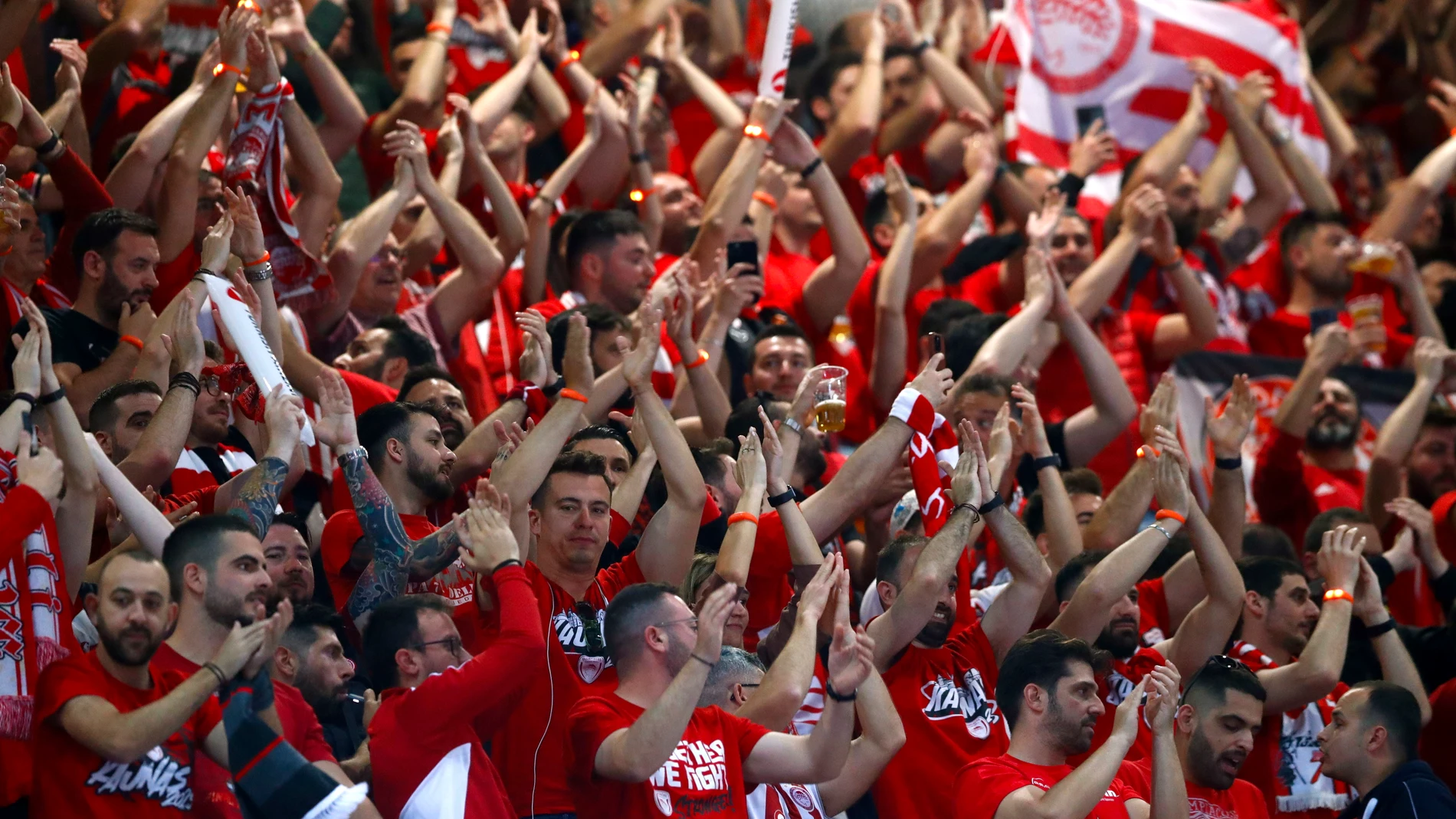 Los aficionados del Olympiacos, mayoría en Berlín