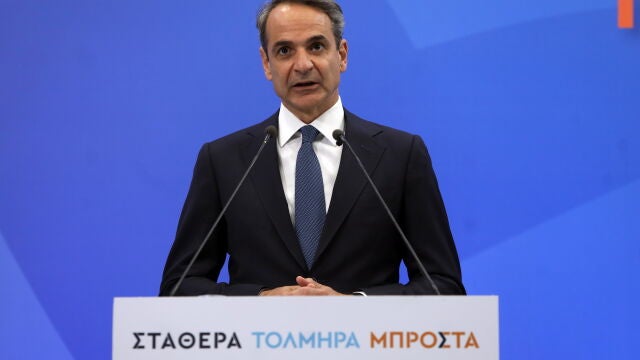 Greek Prime Minister Kyriakos Mitsotakis press conference in Athens