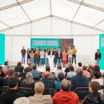 Otegi participa en un acto electoral de EH Bildu en Vitoria 