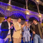 El presidente del PP de Castilla y León, Alfonso Fernández Mañueco, apoya, junto con el vicesecretario Nacional Pedro Rollán, a la candidata a la Alcaldía de Ávila, Alicia García