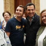 El presidente del PP-A, Juanma Moreno, en San Fernando