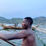 Pescador del lago Kivu.