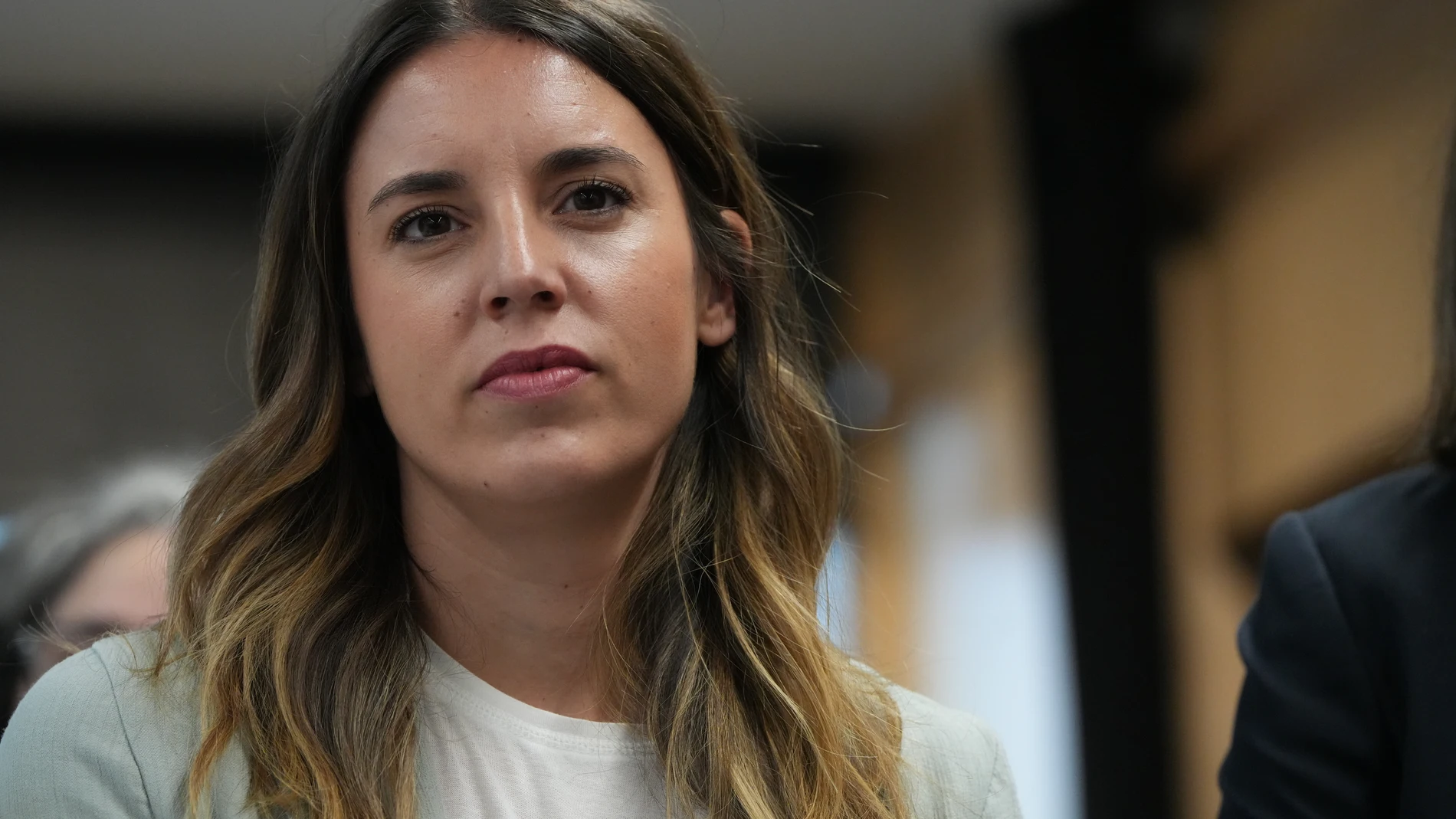 La ministra de Igualdad, Irene Montero, durante un acto en el espacio cultural Lekuona Fabrika de Errentería, a 22 de mayo de 2023, en Rentería, Guipúzcoa, País Vasco (España). Desde el inicio de la campaña electoral, el pasado 12 de mayo, Montero visita distintas ciudades españolas para apoyar a los candidatos y candidatas de Podemos y Unidas Podemos que se presentan para las elecciones municipales y autonómicas del 28 de mayo. 22 MAYO 2023;UNIDAS PODEMOS;PODEMOS;CAMPAÑA ELECTORAL;CANDIDAT...