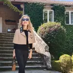 Carmen Lomana disfrutando de Galicia.