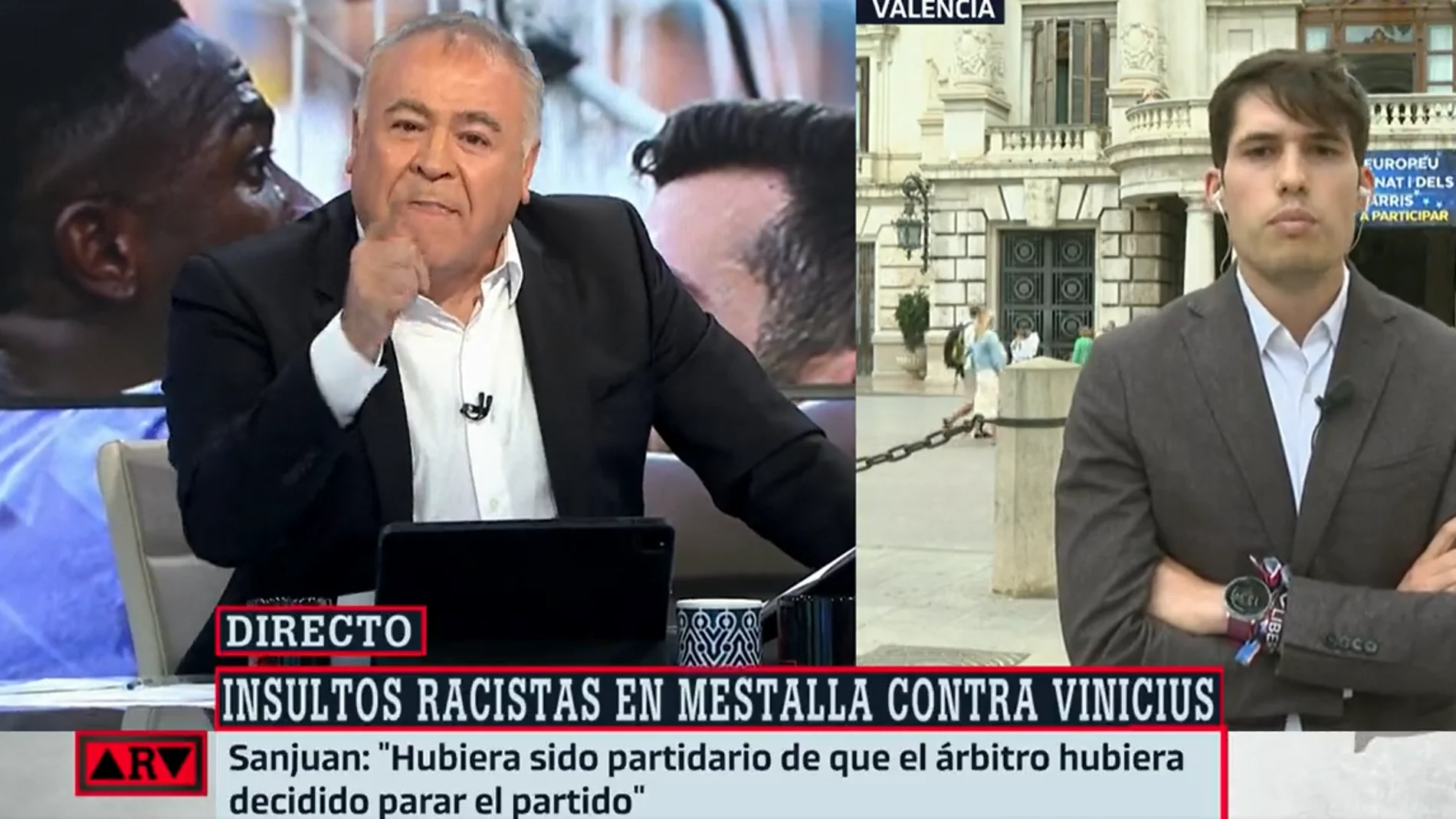 Ferreras merendándose al politicucho imberbe por decir infamias