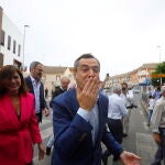 Los graneros tradicionales del PP se encuentran en las zonas costeras de la Andalucía oriental. Moreno ayer visitó Palma del Río, en Córdoba