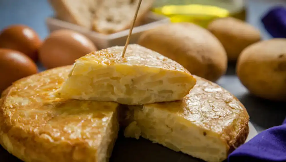 Un pincho de tortilla de patata