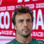 Monaco (Monaco), 25/05/2023.- Spanish Formula One driver Fernando Alonso of Aston Martin during the Drivers' press conference for the Formula One Grand Prix of Monaco at the Circuit de Monaco in Monte Carlo, Monaco, 25 May 2023. The Formula One Grand Prix of Monaco takes place on 28 May 2023. (Fórmula Uno) 