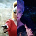 A la izda., la Drag Queen Divine, colaboradora de John Waters, a la dcha., la actriz Melissa McCarthy en "La sirenita", como Úrsula