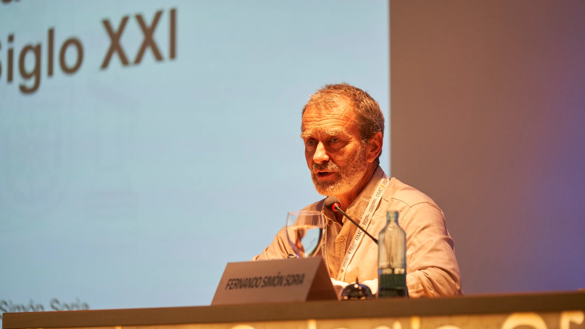 El director del Centro de Coordinación de Alertas del Ministerio de Sanidad, Fernando Simón, en el IV Congreso de Cooperación Internacional de la OMC 'Cambio climático y salud global', celebrado en ValènciaVICENTE VIDAL25/05/2023