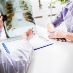 Revisión de paciente con cáncer de pulmón