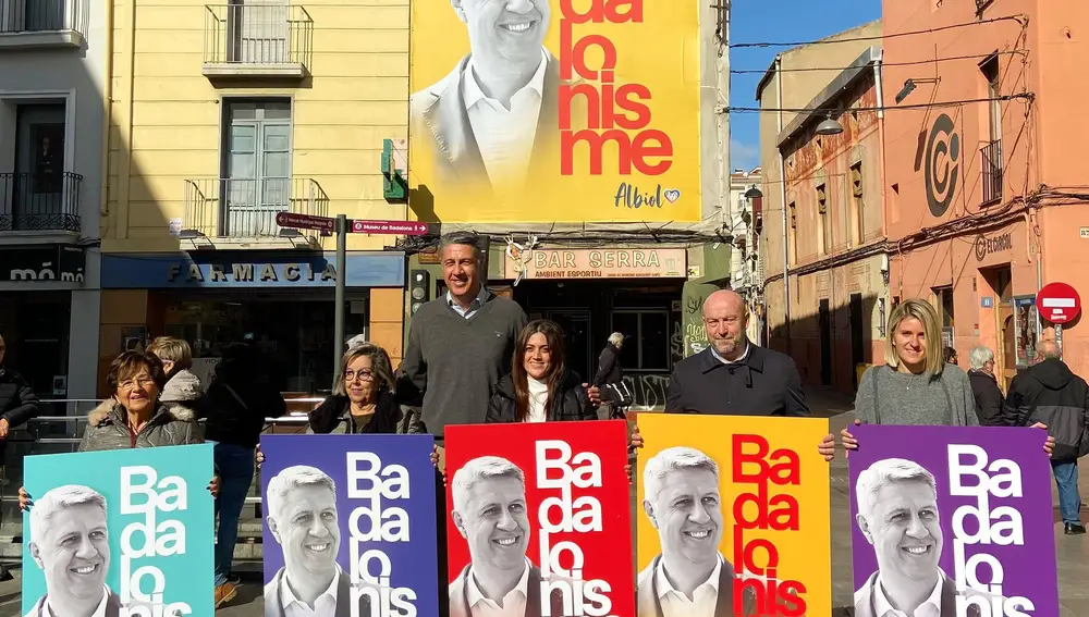 Albiol con su campaña para captar votantes de otros partidos