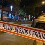 Zona acordonada por los Mossos d'Esquadra