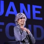 US actress Jane Fonda attends a "Rendez-Vous With Jane Fonda " at the 76th edition of the Cannes Film Festival in Cannes, southern France, on May 26, 2023.