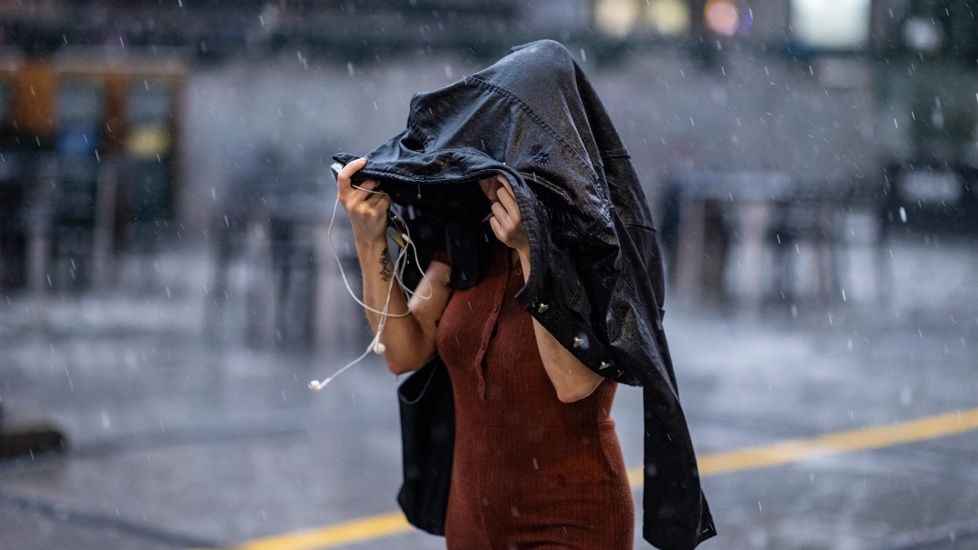 Lluvia en el centro de Madrid @Gonzalo Pérez Mata