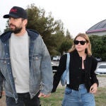Clara Chía y Gerard Piqué en el concierto de Coldplay en Barcelona.