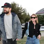 Clara Chía y Gerard Piqué en el concierto de Coldplay en Barcelona.